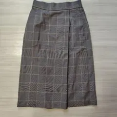 グレンチェックナロースカート