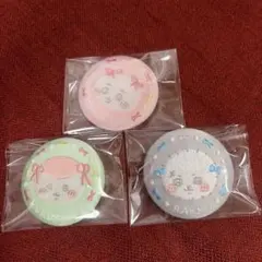 ちいかわ刺繍缶バッジビスケット2 ちいかわ　くりまんじゅう　ラッコ
