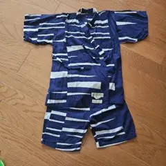 SOU-SOU 甚平 ネイビー/ホワイト Lサイズ