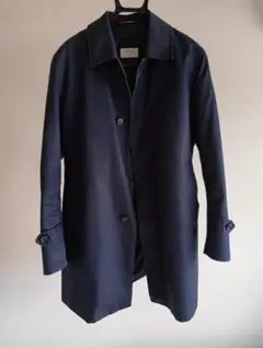 【最安値チャレンジ】ネイビー ステンカラーコート