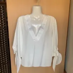 ZARA ザラ 白ブラウス　Mサイズ