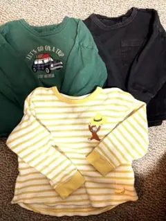 GU 長袖Tシャツ セット　100 ロンT おさるのジョージ