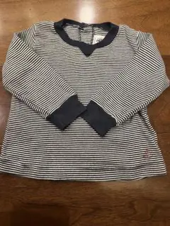 プチバトー　Petite Bateau 長袖　カットソー　Tシャツ　ボーダー