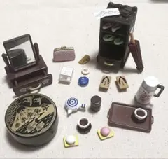 温泉　旅館　温泉まんじゅう　ポット　鏡台　　昭和レトロ　ミニチュア　リーメント