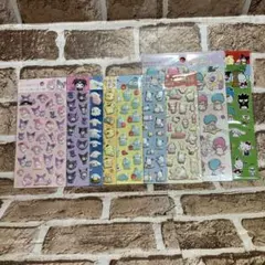 サンリオキャラクターズ　ペタペタシール　ぷくっとシール　9点セット