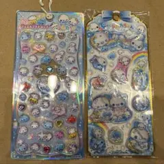 ぷくぷくあわわちゃん　リボンジュエルプチドロップシール　ウォーターシール