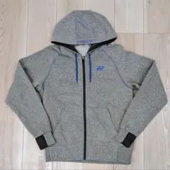 YONEX フード付きパーカー 裏起毛 グレー S