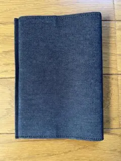 ブックカバー　小説　ネイビー