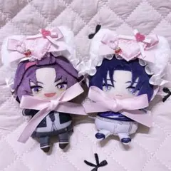 ぬい服 10cm にじぱぺ にじぱぺっと ヘッドドレスブルー いちご ハート