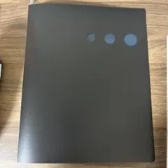 リング式ファイル 黒 青ポケット