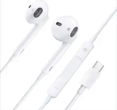 有線イヤホン HiFi音質 クリア通話可能 イヤホンマイク Type-C
