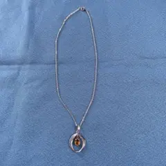 シルバーネックレス　ペンダント　オーバル型