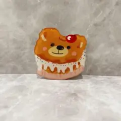 ◯スマホリング かわいいクマのケーキ 韓国風デザイン くまちゃんスタンド