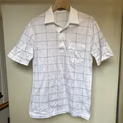 TC37 マンシングウェア グランドスラム チェック ポロシャツ M 古着