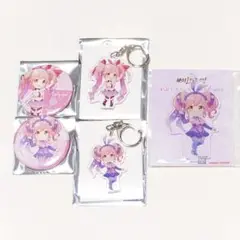 マクロスデルタ ぴくりる アクリルキーホルダー アクスタ 缶バッジ マキナ 5個