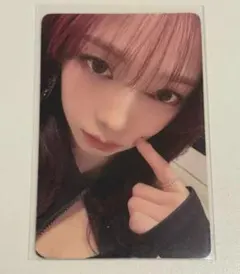 aespa カリナ 上海 MD ポップアップ レザージャケット トレカ