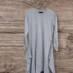【フォロー割実施中】グレー スウェット Aライン ロングワンピース 未使用！