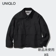 未着用新品 UNIQLO C コットンショートブルゾン BLACK L UNIQLO C コットンショートブルゾン L ユニクロC ブラック