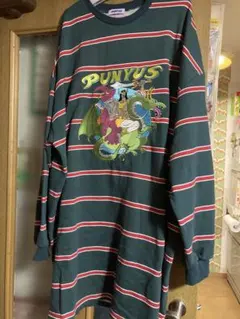 最終値下げ　未使用　プニュズ　ドラゴンスウェットワンピース　F グリーン