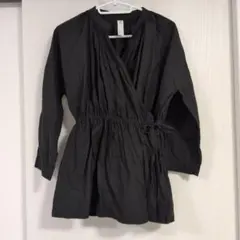 SO エスオー　コットン カシュクール ギャザー シャツ ブラウス