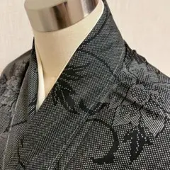 KJ3289 大島紬 身丈165cm 高島屋謹製 着物 正絹 トールサイズのサムネイル