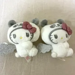ハローキティ パンダ　こあくま×てんし　マスコット　てんし２こセット