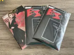 新品　タイツストッキング　黒　３点セット　L