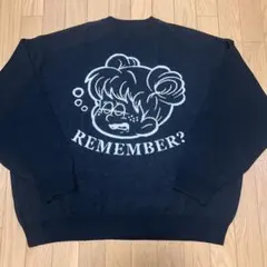 オーバーサイズ　REMEMBER ニット　ビックフェイス