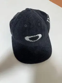 黒コーデュロイキャップ oakley software 00s 90sロゴ