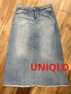 【UNIQLO】デニムロングスカート 61cm