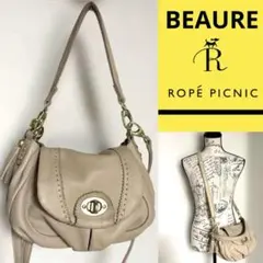 BEAURE × Rope Picnic コラボ 本革 2wayショルダーバッグ