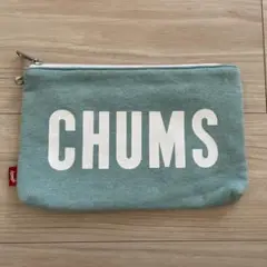 CHUMS ロゴポーチ ミントグリーン（最終価格 お値下げ不可）