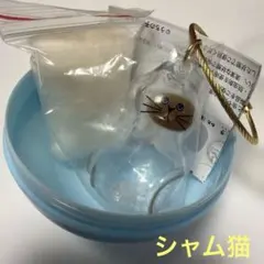 우리 새끼 고양이 털 보관 열쇠 고리 샴 고양이