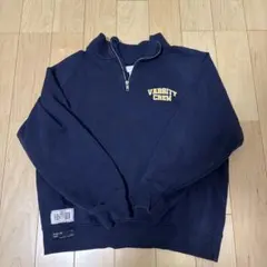 VARSITY CREW ハーフジップ スウェット ネイビーのサムネイル