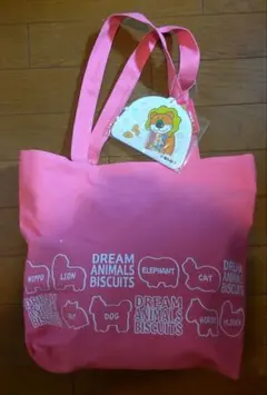 たべっ子どうぶつ チャーム付きトートバッグ