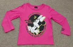 110cm BABYDOLL ミニーマウス 長袖Tシャツ ピンク トップス