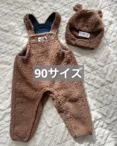 ノースフェイス カドル フリース オーバーオール & イヤーキャップ ベビー