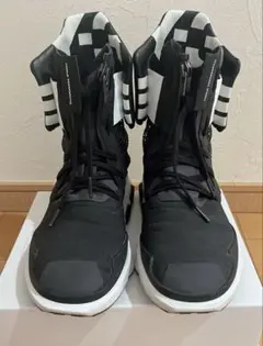 Y-3 ハイカットスニーカー ホワイト/ブラック Y-3 「Y-3」 ハイカットスニーカー 27.5cm ホワイト×ブラック メンズ