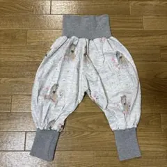 Blond! 馬と花柄のバルーンパンツ 90cm サルエルパンツ