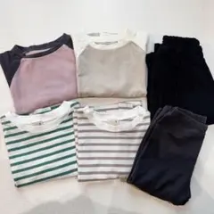 【80.90】保育園用 夏服 半袖 長ズボン セット
