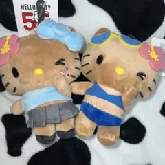 ハローキティ50周年ぬいぐるみ　マスコットチャーム
