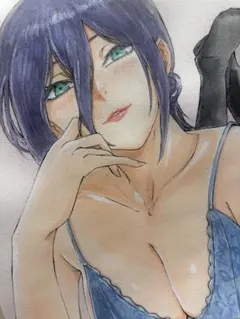 手描き　イラスト　レゼ　チェンソー　マン　B5サイズ　セクシーさん