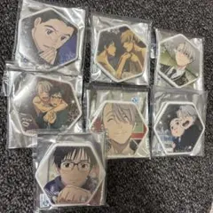 ユーリ!!! on ICE 銀盤缶バッジコレクション 7個セット