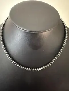 美品❣️k18WGブラックダイアモンド入りネックレス　50ct