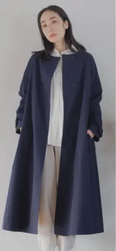 studio clip days 花粉ガードイージーケアノーカラーコート新品　M