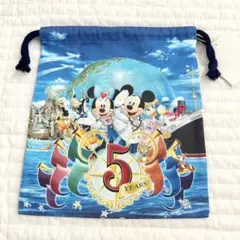 ディズニーシー 5周年 巾着 レア ディズニーリゾート 限定