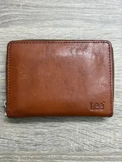Lee Italy Leather 二つ折り財布 ブラウン