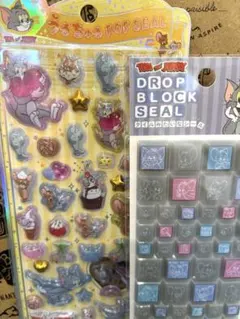 トムとジェリー うるちゅるポップシール＆ドロップブロックシールセット