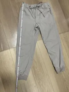 メンズパンツ ライトグレー・ブラック2個セット