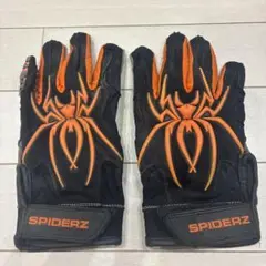 スパイダーズ　バッティンググローブ　Mサイズ　ブラック/オレンジ